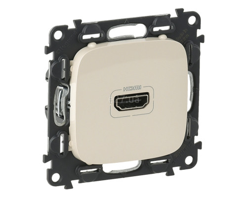 Розетка HDMI Legrand 754716 Valena Allure, слонова кістка, пластик, для врізного монтажу