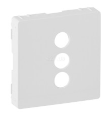 Лицьова панель розетки RCA Legrand 754720 Valena Life, білий, пластик