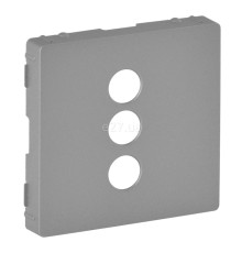 Лицьова панель розетки RCA Legrand 754722 Valena Life, алюміній, пластик