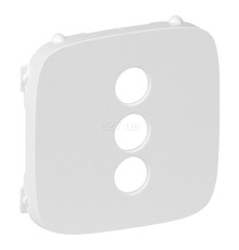 Лицьова панель розетки RCA Legrand 754725 Valena Allure, білий, пластик