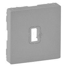 Лицьова панель USB-розетки Legrand 754752 Valena Life, алюміній, пластик · Legrand · legrand-754752
