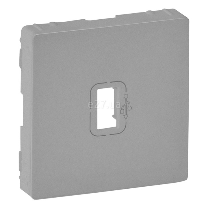 Лицьова панель USB-розетки Legrand 754752 Valena Life, алюміній, пластик · Legrand · legrand-754752