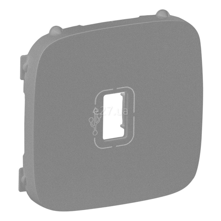 Лицьова панель USB-розетки Legrand 754757 Valena Allure, алюміній, пластик · Legrand · legrand-754757