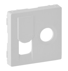 Лицьова панель розетки TV і RJ45 Legrand 754830 Valena Life, білий, пластик