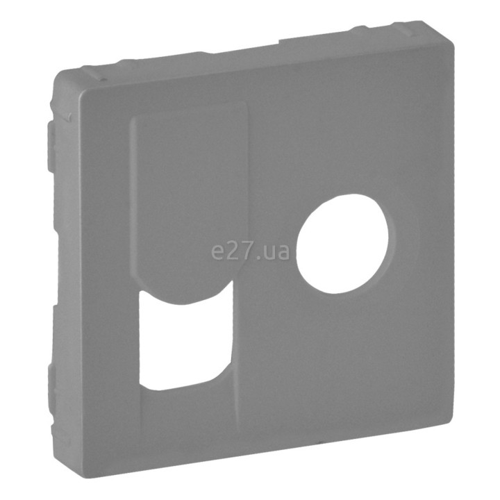 Лицьова панель розетки TV і RJ45 Legrand 754832 Valena Life, алюміній, пластик · Legrand · legrand-754832