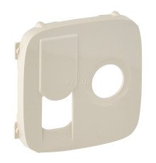 Лицьова панель розетки TV і RJ45 Legrand 754836 Valena Allure, слонова кістка, пластик