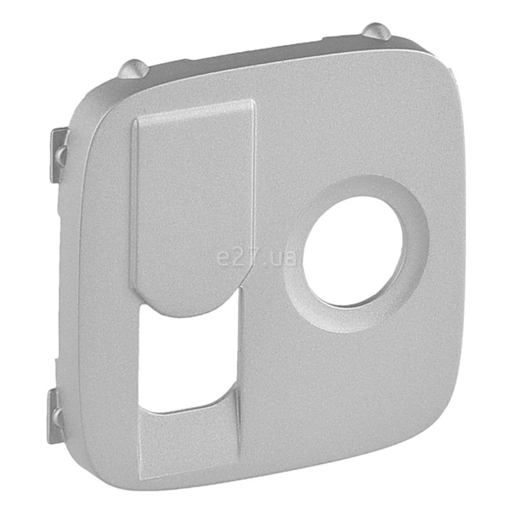 Лицьова панель розетки TV і RJ45 Legrand 754837 Valena Allure, алюміній, пластик · Legrand · legrand-754837