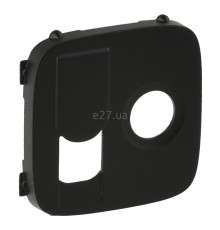 Лицьова панель розетки TV і RJ45 Legrand 754838 Valena Allure, антрацит, пластик
