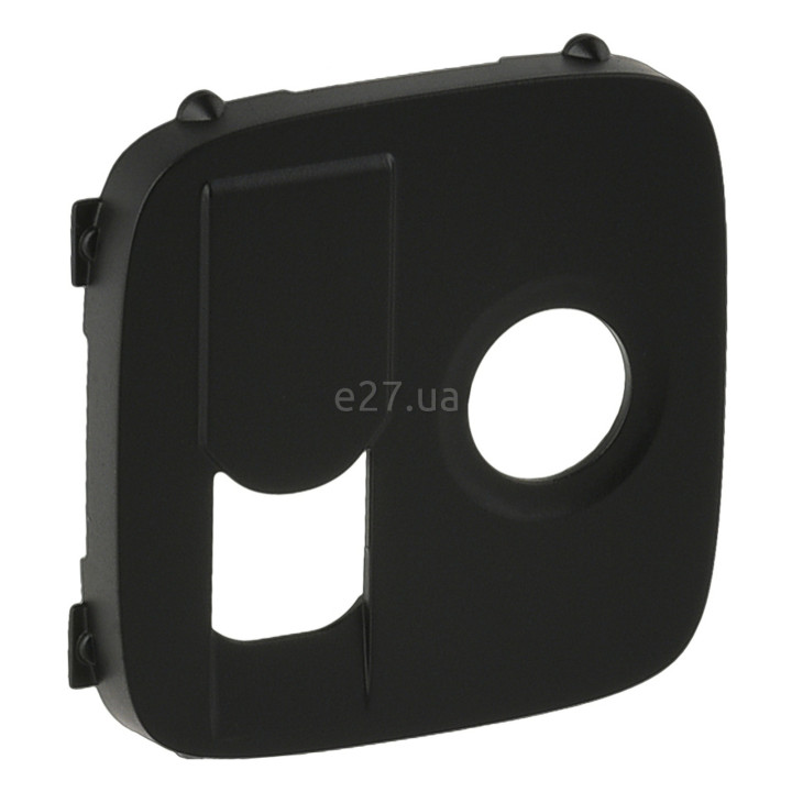 Лицьова панель розетки TV і RJ45 Legrand 754838 Valena Allure, антрацит, пластик · Legrand · legrand-754838