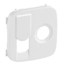 Лицьова панель розетки TV і RJ45 Legrand 754839 Valena Allure, перлина, пластик