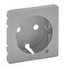 Лицьова панель розетки 220В Legrand 754852 Valena Life, алюміній, пластик