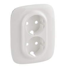 Лицьова панель розетки 220В Legrand 754955 Valena Allure, білий, пластик