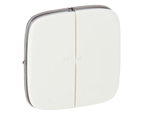 Лицьова панель вимикача Legrand 755025 Valena Allure, білий, пластик