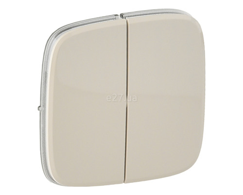 Лицьова панель вимикача Legrand 755026 Valena Allure, слонова кістка, пластик