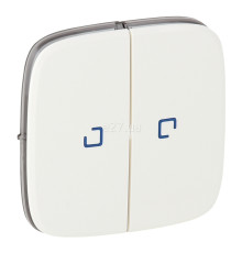Лицьова панель вимикача Legrand 755225 Valena Allure, білий, пластик