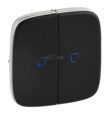 Лицьова панель вимикача Legrand 755228 Valena Allure, антрацит, пластик