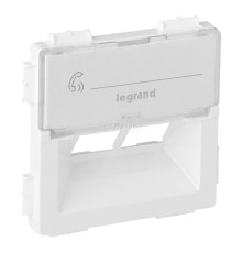 Лицьова панель розетки RJ45 Legrand 755380 Valena Life, білий, пластик