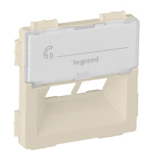 Лицьова панель розетки RJ45 Legrand 755381 Valena Life, слонова кістка, пластик