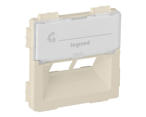 Лицьова панель розетки RJ45 Legrand 755381 Valena Life, слонова кістка, пластик