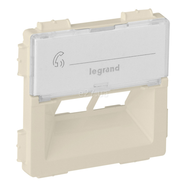 Лицьова панель розетки RJ45 Legrand 755381 Valena Life, слонова кістка, пластик · Legrand · legrand-755381