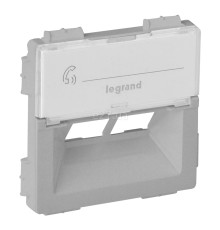 Лицьова панель розетки RJ45 Legrand 755382 Valena Life, алюміній, пластик