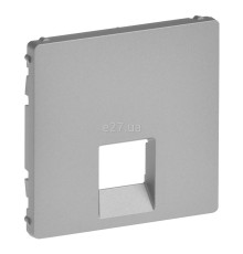 Лицьова панель розетки RJ45 Legrand 755412 Valena Life, алюміній, пластик