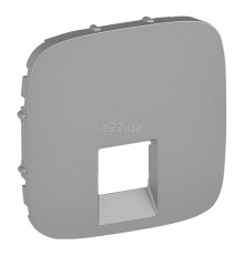 Лицьова панель розетки RJ45 Legrand 755417 Valena Allure, алюміній, пластик