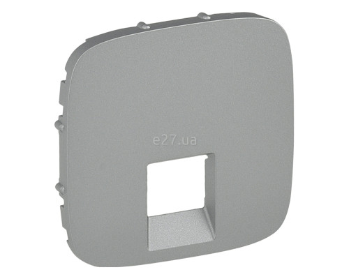 Лицьова панель розетки RJ45 Legrand 755417 Valena Allure, алюміній, пластик