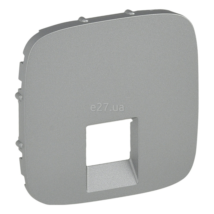 Лицьова панель розетки RJ45 Legrand 755417 Valena Allure, алюміній, пластик · Legrand · legrand-755417