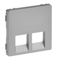 Лицьова панель розетки RJ45 Legrand 755422 Valena Life, алюміній, пластик