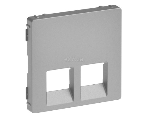 Лицьова панель розетки RJ45 Legrand 755422 Valena Life, алюміній, пластик