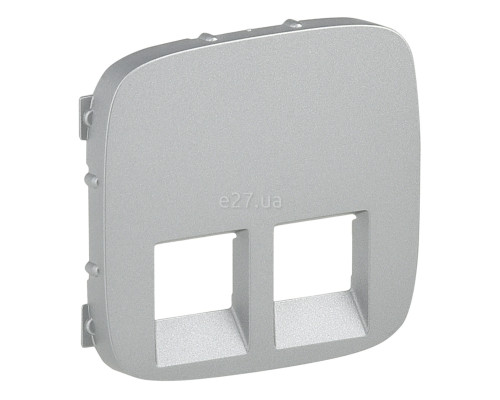 Лицьова панель розетки RJ45 Legrand 755427 Valena Allure, алюміній, пластик