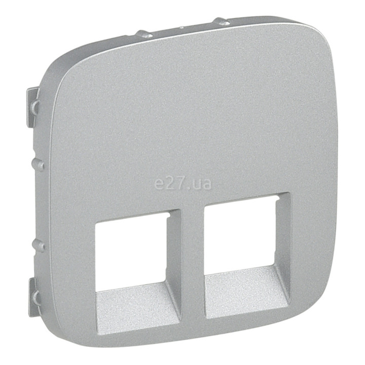 Лицьова панель розетки RJ45 Legrand 755427 Valena Allure, алюміній, пластик · Legrand · legrand-755427