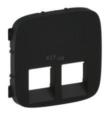 Лицьова панель розетки RJ45 Legrand 755428 Valena Allure, антрацит, пластик