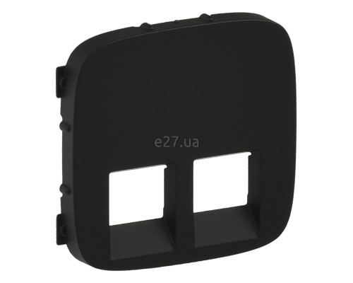Лицьова панель розетки RJ45 Legrand 755428 Valena Allure, антрацит, пластик
