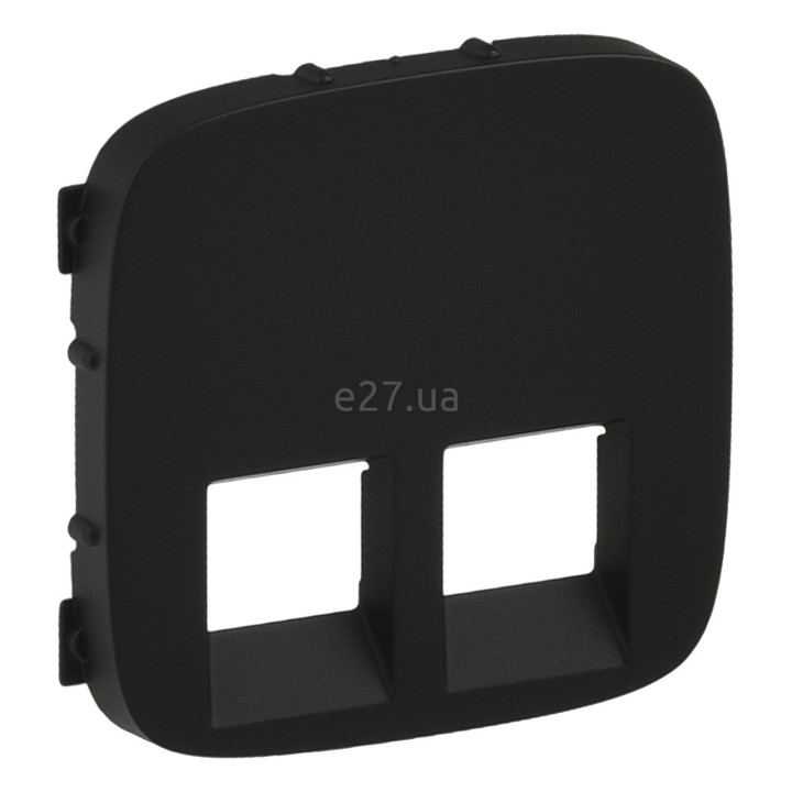 Лицьова панель розетки RJ45 Legrand 755428 Valena Allure, антрацит, пластик · Legrand · legrand-755428