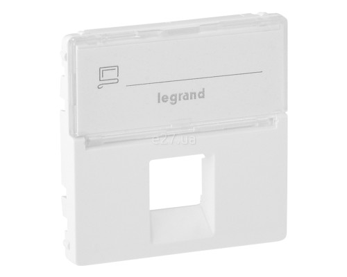 Лицьова панель розетки RJ45 Legrand 755470 Valena Life, білий, пластик