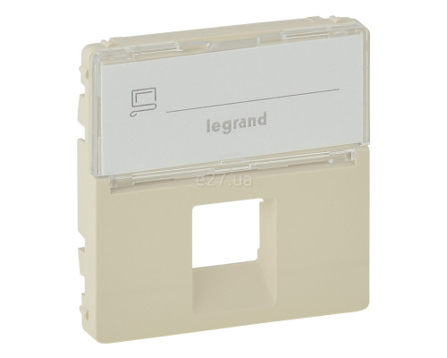 Лицьова панель розетки RJ45 Legrand 755471 Valena Life, слонова кістка, пластик
