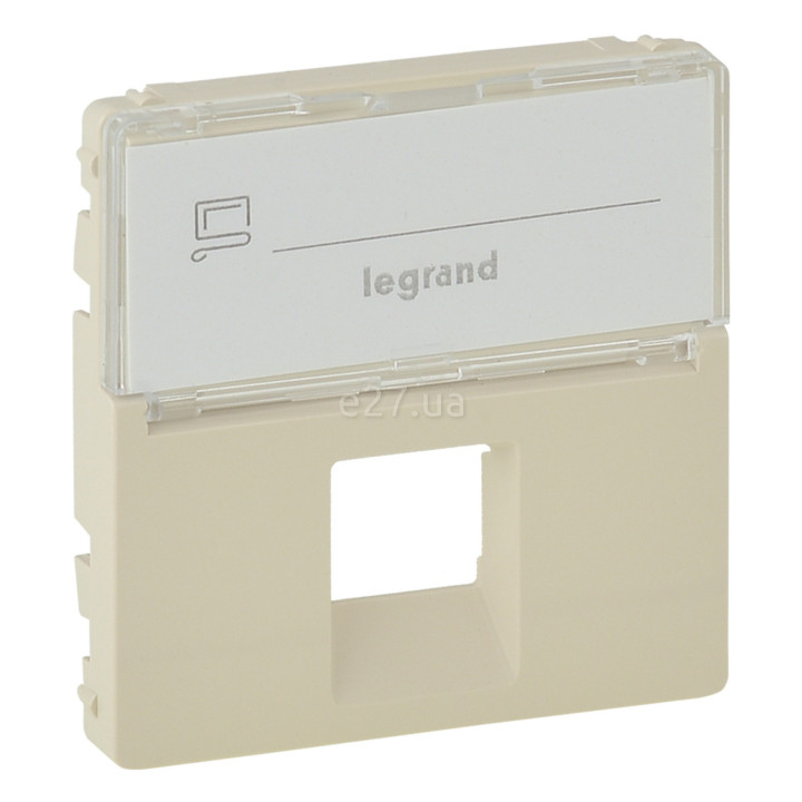 Лицьова панель розетки RJ45 Legrand 755471 Valena Life, слонова кістка, пластик · Legrand · legrand-755471