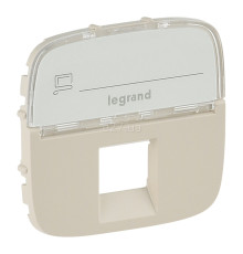 Лицьова панель розетки RJ45 Legrand 755476 Valena Allure, слонова кістка, пластик