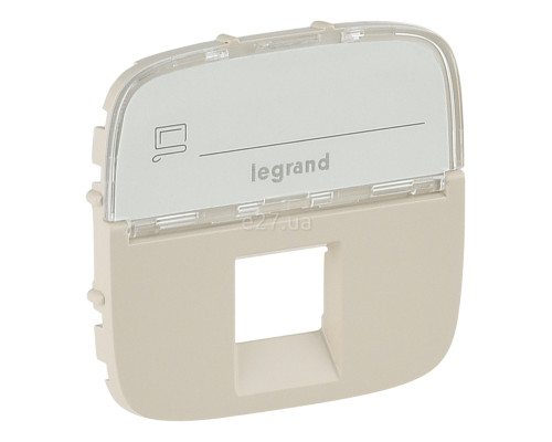 Лицьова панель розетки RJ45 Legrand 755476 Valena Allure, слонова кістка, пластик