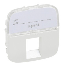 Лицьова панель розетки RJ45 Legrand 755479 Valena Allure, перлина, пластик