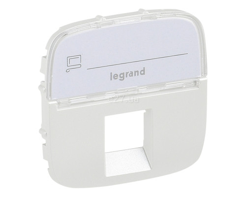 Лицьова панель розетки RJ45 Legrand 755479 Valena Allure, перлина, пластик