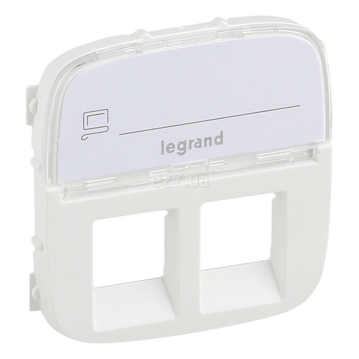 Лицьова панель розетки RJ11 і RJ45 Legrand 755485 Valena Allure, білий, пластик · Legrand · legrand-755485