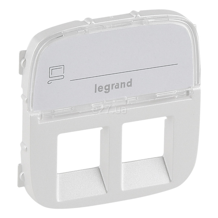 Лицьова панель розетки RJ11 і RJ45 Legrand 755489 Valena Allure, перлина, пластик · Legrand · legrand-755489