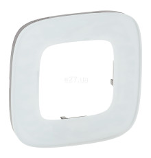 Рамка 1 пост Legrand 755541 Valena Allure, біле скло, скло