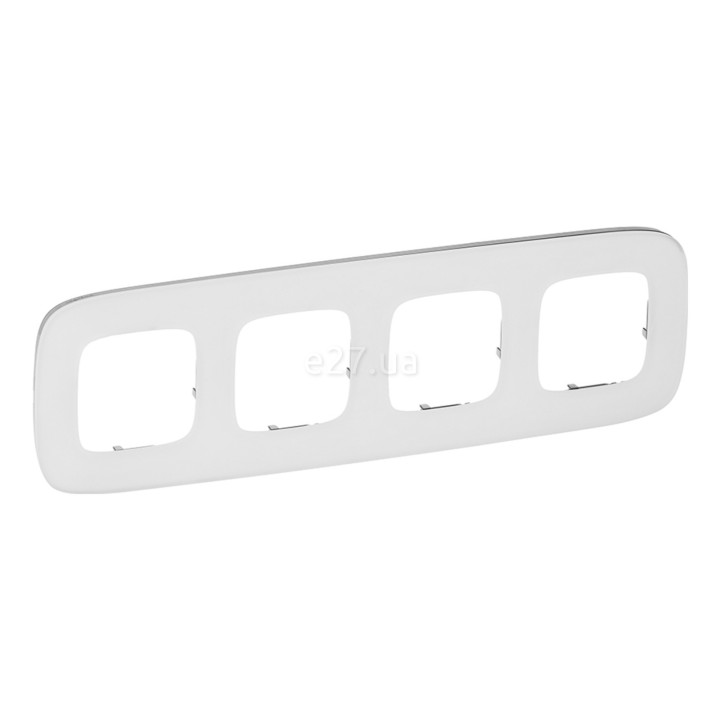 Рамка 4 поста Legrand 755544 Valena Allure, біле скло, скло · Legrand · legrand-755544