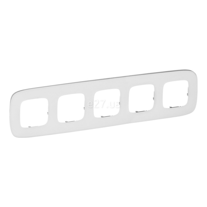 Рамка 5 постів Legrand 755545 Valena Allure, біле скло, скло · Legrand · legrand-755545
