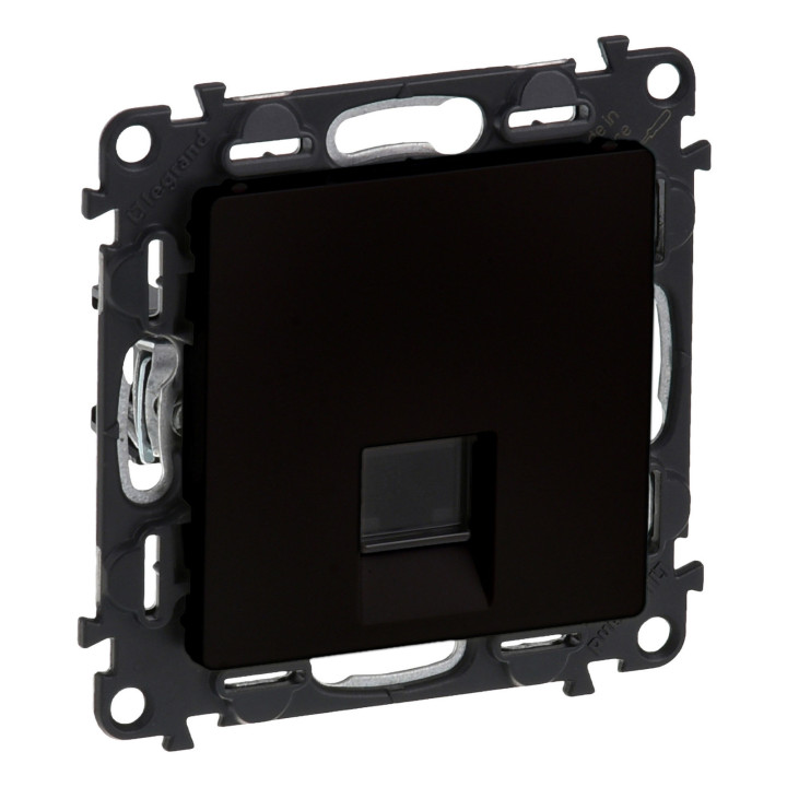 Розетка комп'ютерна Legrand 756340 Valena Life/Allure Valena LIFE Розетка RJ45 Кат.5е UTP. Колір Чорний матовий, матовий чорний, ip20, для врізного монтажу · Legrand · legrand-756340