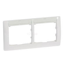 Рамка 2 поста Legrand 771014 Galea Life, білий